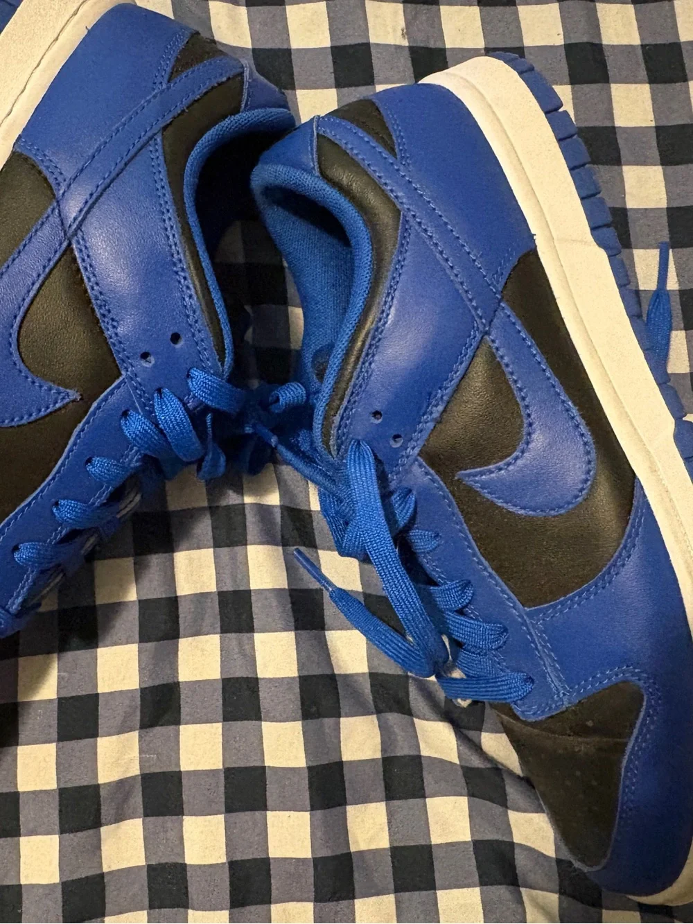 Nike Men’s Royal Blue and Black Low-Top Sneaker